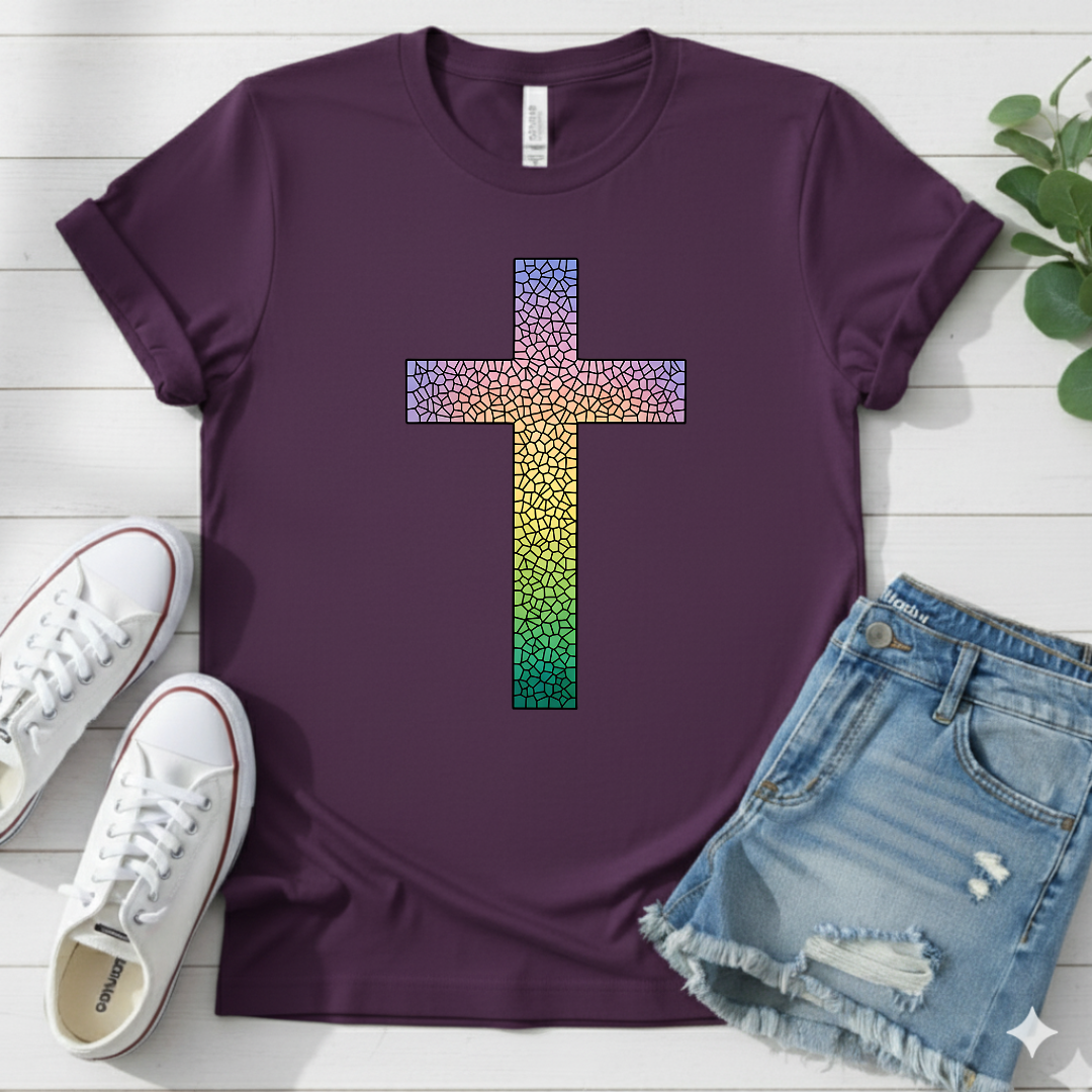 COLORFUL CROSS T-SHIRT