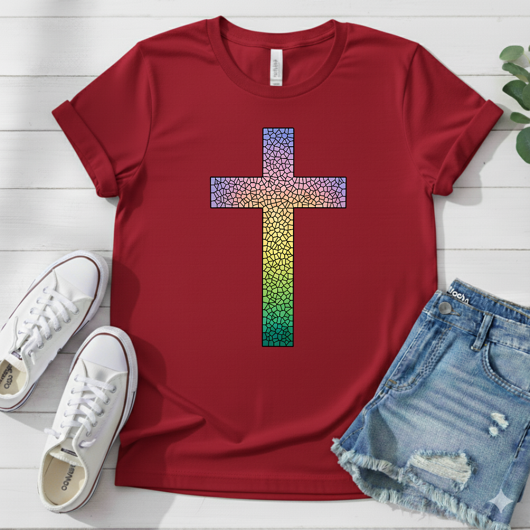 COLORFUL CROSS T-SHIRT