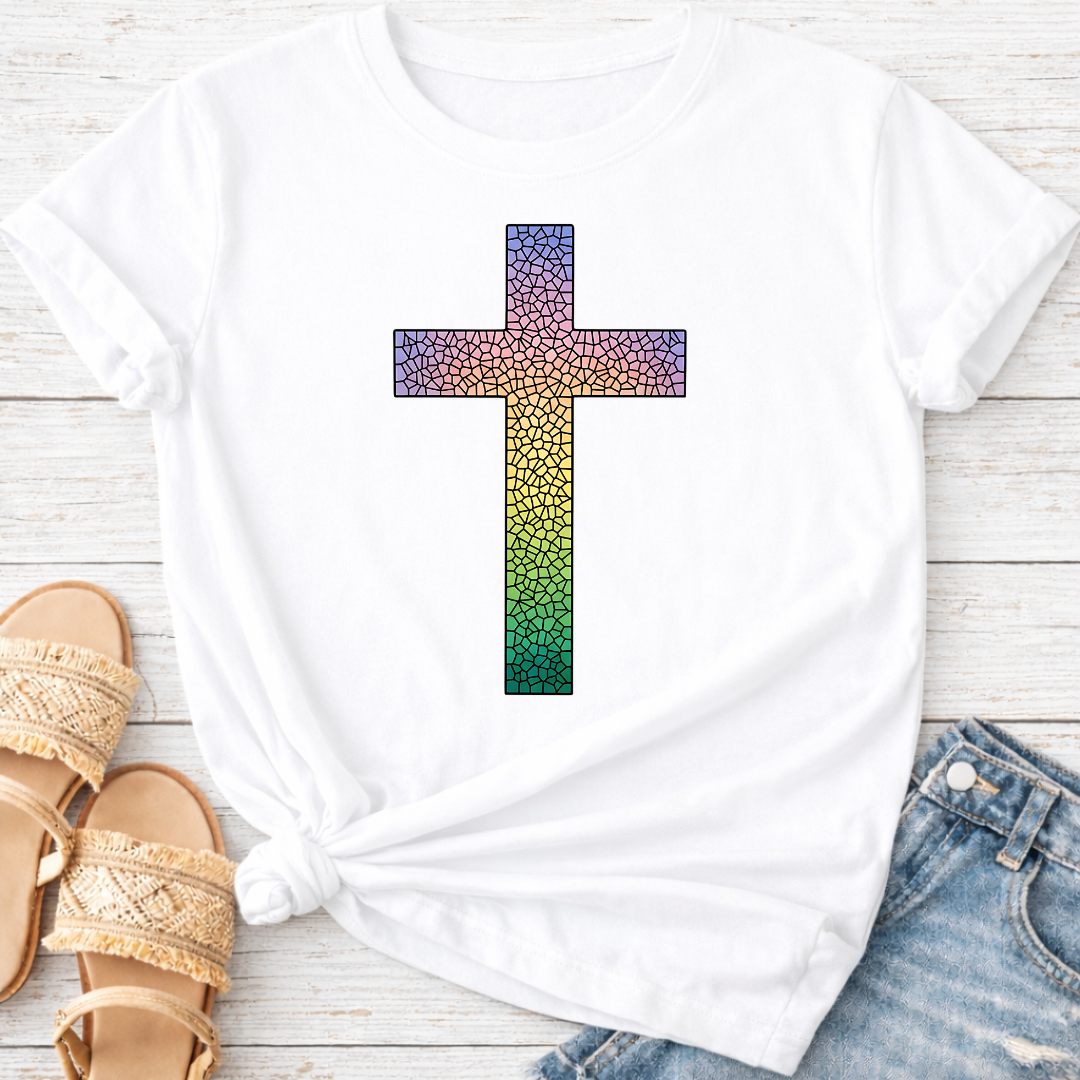COLORFUL CROSS T-SHIRT