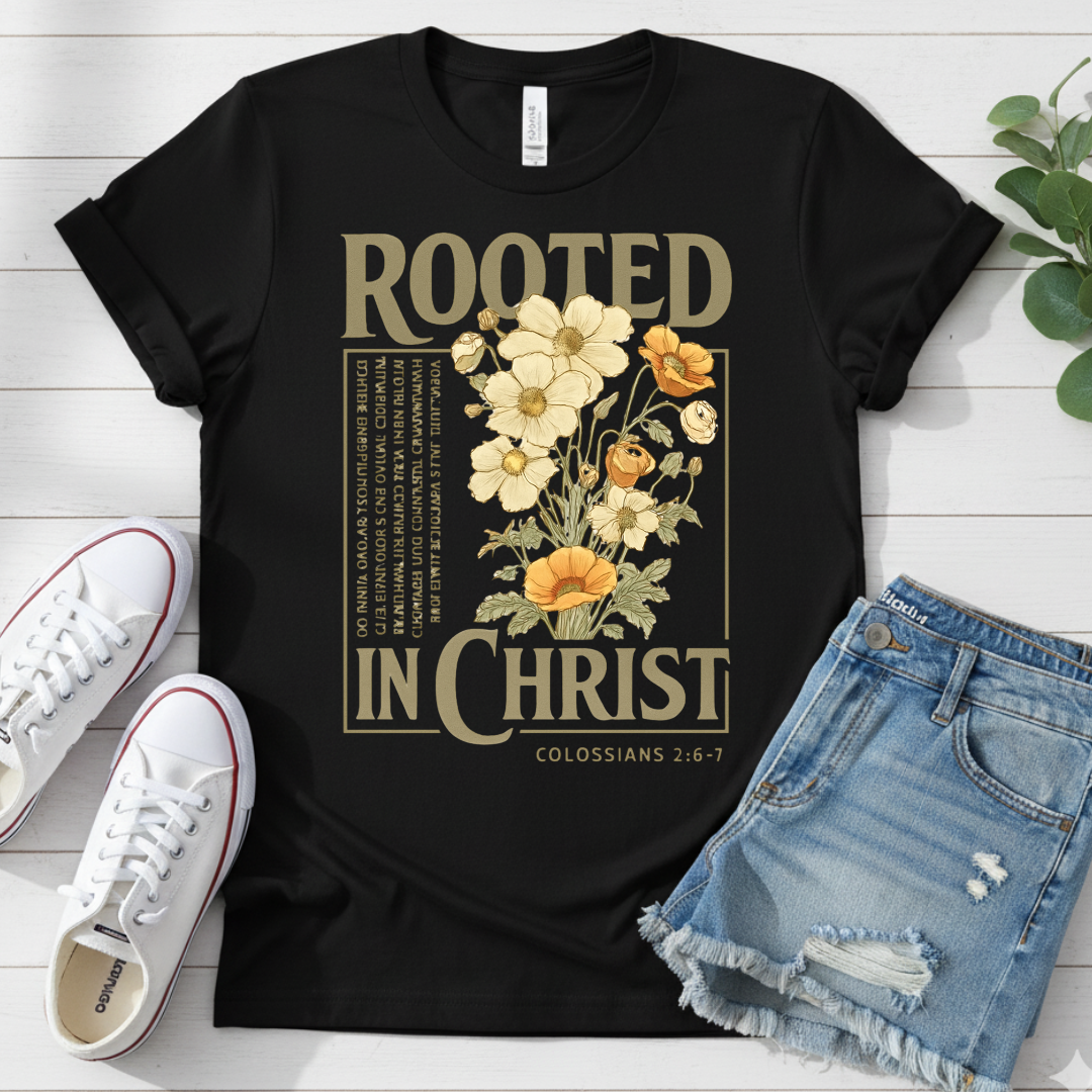 ROOTED IN CHRIST T-SHIRT