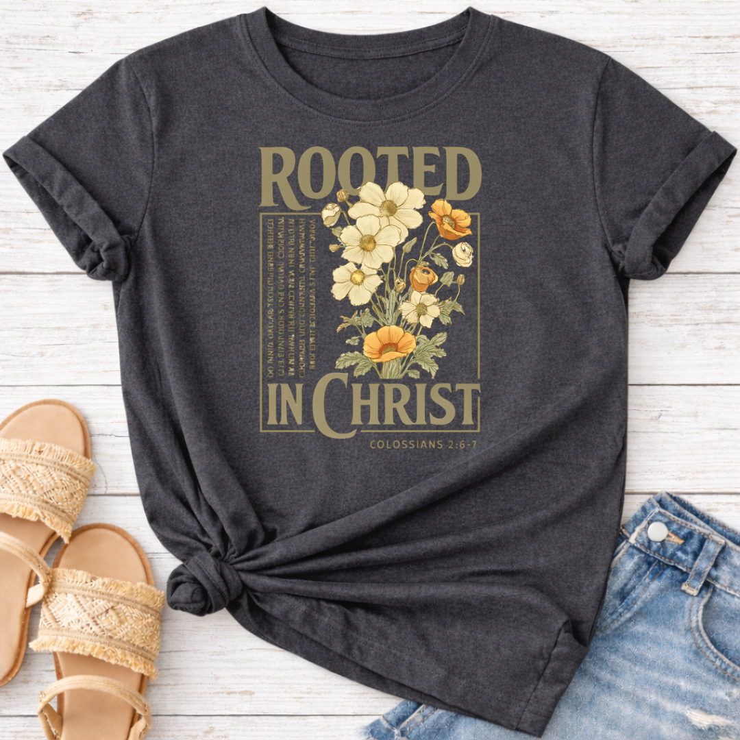 ROOTED IN CHRIST T-SHIRT