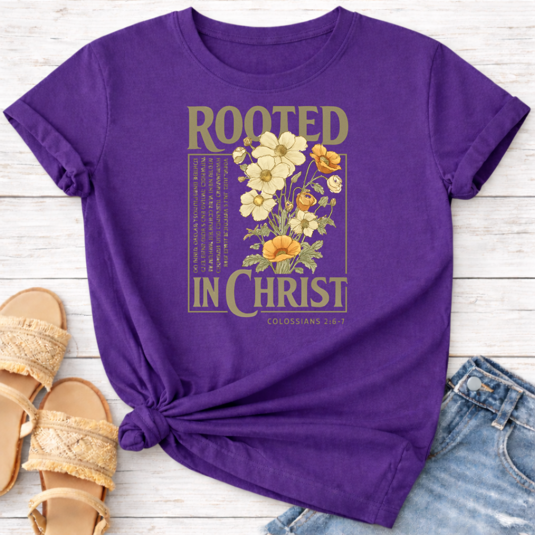 ROOTED IN CHRIST T-SHIRT