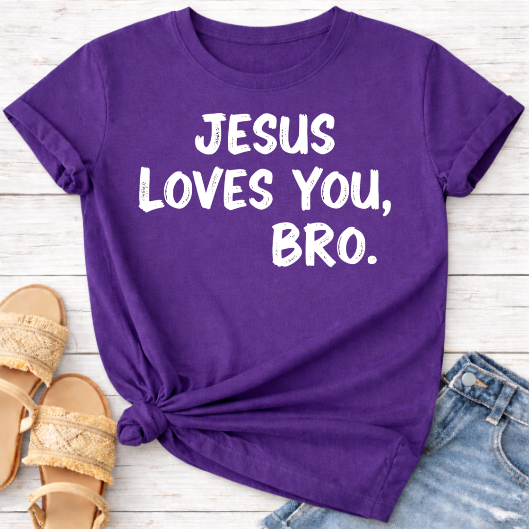 JESUS LOVES YOU BRO T-SHIRT